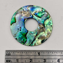 Load image into Gallery viewer, Dramatic Natural Rainbow Abalone 35mm Pi Circle! 3150C