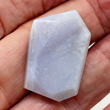 Load image into Gallery viewer, Chalcedony Druzy 48ct Designer Cut Pendant Bead| 36x28x7mm|Blue | 1 Pendant Bead