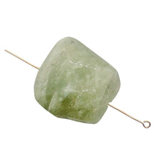 Load image into Gallery viewer, 1 Chatoyant Pale Green Kunzite Faceted Nugget Bead 3363A