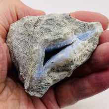 Load image into Gallery viewer, Chalcedony Quartz 250g Natural Specimen | 3 1/2x2 1/4x2" |Gray Blue White| 1 |