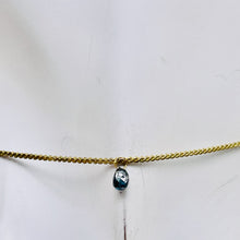 Load image into Gallery viewer, Diamond .35ct Briolette 14K Pendant | 4x3x3mm | Blue | 1 Pendant Bead |