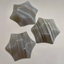 Load image into Gallery viewer, Twinkle 3 Carved Grey Agate 6-Point Star Beads 9245GA