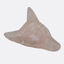 Load image into Gallery viewer, Rose Quartz Carving Wolf Head Pendant Bead | 40x30x10mm | Pink | 1 Bead |