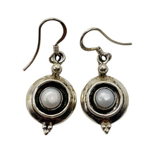 Load image into Gallery viewer, Fresh Water Pearl Sterling Silver Earrings | 1 1/4&quot; Long | White | 1 Pair |
