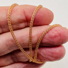 Load image into Gallery viewer, 14K Rose Gold Foxtail Necklace | 3mm | 6.5g | 17 Inch |