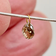 Load image into Gallery viewer, 0.5cts Champagne Diamond Briolette 18K White Gold Pendant | 5x4mm |