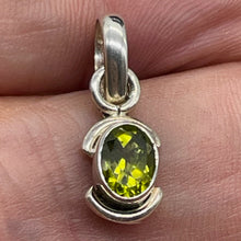 Load image into Gallery viewer, Peridot Sterling Silver Drop Pendant | 3/4" Long | Green | 1 Pendant |