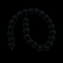 Load image into Gallery viewer, Black Stone - Africa Round Beads Half Strand | 8mm | Black Matte | 25 Beads |