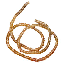 Load image into Gallery viewer, Natural Imperial Topaz Faceted Rondelle Bead 54cts. Strand| 3.75x2.5mm| 180 Bds