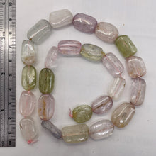 Load image into Gallery viewer, Kunzite 54G Flat Nugget Bead Strand | 18x12x6 to 14x12x5mm | Pink, Green, Clear|