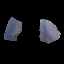 Load image into Gallery viewer, Blue Chalcedony 14g Druzy Nugget Beads | 22x16x11 to 21x19x13mm | Blue| 2 Beads|