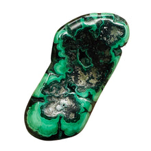 Load image into Gallery viewer, Malachite 47g Polished Gemstone WorryStone | 64x30x12mm | Green | 1 Specimen |
