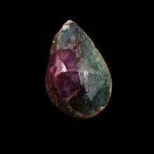 Load image into Gallery viewer, Ruby Zoisite Exquisite Flat Pear Briolette Beads | 8x6x3mm| Green, Red| 2 Beads|