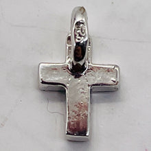 Load image into Gallery viewer, Tiny Sterling Silver Cubic Zirconia Cross | 1/2" Long | Silver | 1 Pendant |