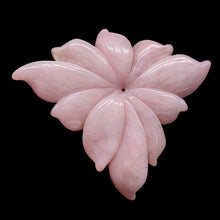Load image into Gallery viewer, Peruvian Opal 147ct Carved Flower Pendant Bead| 58x98x5mm| Pink| 1 Pendant Bead|