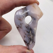 Load image into Gallery viewer, Peruvian Opal 27g Abstract Cut | 66x45x8mm | White. Gray, Pink | 1 Pendant Bead|
