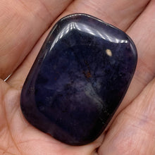 Load image into Gallery viewer, Purple Sage Plume Agate Rectangle Pendant Bead | 39x30x8mm | Midnight | 1 Bead |