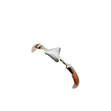 Load image into Gallery viewer, Mother of Pearl Sterling Silver Triangle Ring | Size 7 | Silver | 1 Ring |