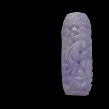 Load image into Gallery viewer, Jade Tube Carved Bead | 30x11mm | Lavender | 1 Bead |