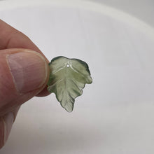 Load image into Gallery viewer, Serpentine New Jade Leaf Pendant Bead | 24x22x4mm | Fern Green | 1 Bead |