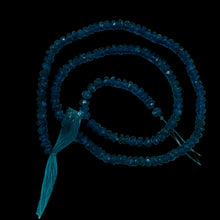Load image into Gallery viewer, Stunning AAA Neon Blue Apatite Faceted Roundel Bead Strand | 4x2mm | 150 Beads |