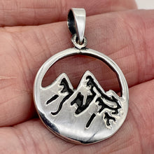 Load image into Gallery viewer, Mountain Peaks Sterling Silver Charm | 1 1/4" Long | Silver | 1 Pendant |