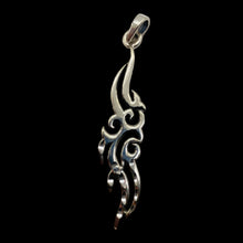 Load image into Gallery viewer, Celtic Brite Cut Sterling Silver Floral Charm | 2 1/4" Long | Silver | 1 Charm |