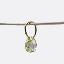 Load image into Gallery viewer, 0.22cts Natural Canary 3x3x2mm Diamond & 18K Gold Pendant 8798F