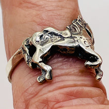 Load image into Gallery viewer, Sterling Silver Pony Horse Ring | Size 8 1/4 | Silver | 1 Ring |