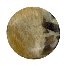 Load image into Gallery viewer, Big Cat Natural Untreated Feldspar 35mm Coin Pendant Bead | 35x5.5mm | 1 Bead |