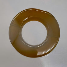 Load image into Gallery viewer, Carnelian Agate Picture Frame Circle Bead | 31x5mm | Orange White |