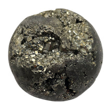 Load image into Gallery viewer, Pyrite Scrying Sphere | 329g (11.6oz) | 44mm (1.75") | Gold Gray | Specimen |