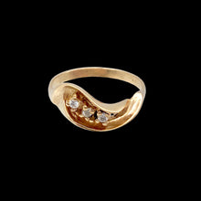 Load image into Gallery viewer, Natural Diamonds Solid 14K Yellow Gold Ring Size 6 3/4 9982AL