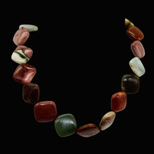 Load image into Gallery viewer, Imperial Jasper 20x18x6mm Square Coin Bead Strand 110259