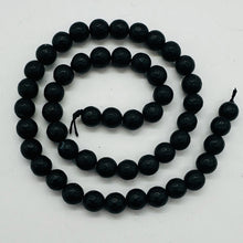 Load image into Gallery viewer, Black Stone - Africa Round Bead Strand | 8mm | Black Matte | 50 Beads |