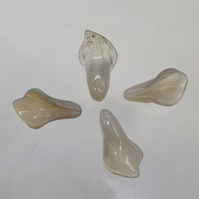 Load image into Gallery viewer, Chalcedony Calla Lily Flower Beads | 22x11x2.5mm - 27x11x2mm | White | 4 Beads |