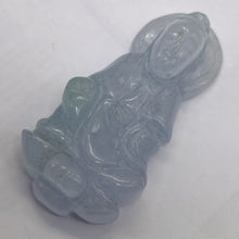 Load image into Gallery viewer, Jade Quan Yin Goddess | 41x19x10mm | Pale Lavender | 1 Pendant Bead |