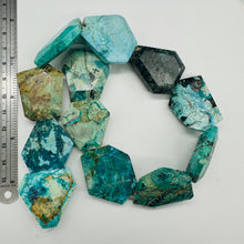 Load image into Gallery viewer, Designer Natural 29 to 26mm! Chrysocolla Pendant Bead Strand 110136C