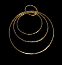 Load image into Gallery viewer, Designer Brushed 22K Vermeil Loop Component Piece 10288