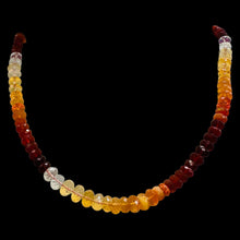 Load image into Gallery viewer, Fire Opal Faceted Rondelle Beads 5.5-6mm Red Orange Clear 119pcs