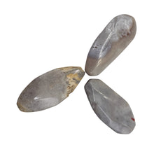 Load image into Gallery viewer, Ocean Jasper Old Stock Long Oval Beads| 45x22x6 to38x20x7mm| White, Gray|3 Beads