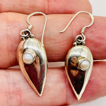 Load image into Gallery viewer, Fresh Water Pearl Sterling Silver Drop Earrings | 1 3/4" Long |