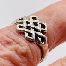 Load image into Gallery viewer, Sterling Silver Celtic Knot Ring | Size 6.75 | Silver | 1 Ring |