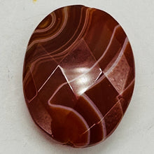 Load image into Gallery viewer, Faceted Red Orange Sardonyx 30x22mm Pendant Bead 6767