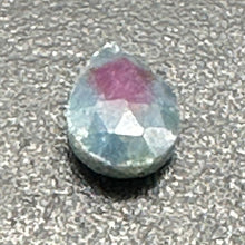 Load image into Gallery viewer, Ruby Zoisite Exquisite Flat Pear Briolette Bead | 9x6x3mm | Green, Red | 1 Bead|