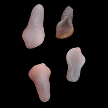 Load image into Gallery viewer, Chalcedony Carved Lily Flower Beads| 33x16x10 to 26x13x8mm | Lignt Lavender | 4|