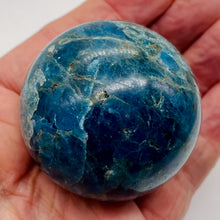 Load image into Gallery viewer, Apatite 295g Meditation Sphere | 2.32" | 58mm | Blue, White | 1 Display Specimen