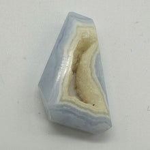 Load image into Gallery viewer, Chalcedony Druzy 28ct Designer Cut Pendant Bead| 29x21x8mm| Blue|1 Pendant Bead|