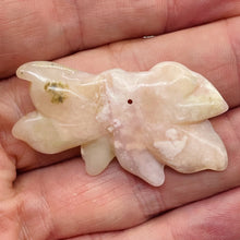 Load image into Gallery viewer, Pink Peruvian Opal Carved 27cts Flower Pendant Bead | 26x49x4mm | Pink White |