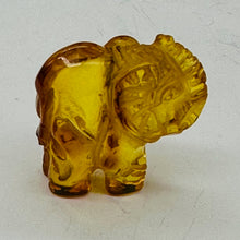 Load image into Gallery viewer, Amber Elephant Carved Figurine } 11.9ct | 1 Elephant | | 22x22x10mm | Amber